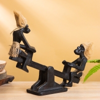 Сувенир «Аборигены на качелях», 33×8×22 +/- 2 см, дерево