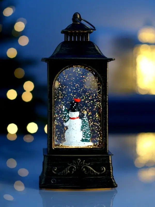 Фигура светодиодная фонарь  Фигура светодиодная фонарь "Снеговик", 21х8,5х8,5 см, AAAx3, Т/БЕЛЫЙ