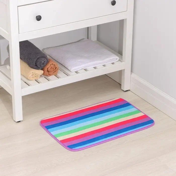 Коврик для ванной и туалета Доляна «Радужная волна», 40×59 см Коврик для ванной и туалета Доляна «Радужная волна», 40×59 см