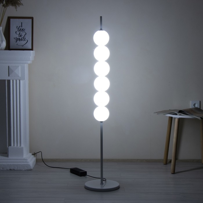 Торшер  Торшер "Тапиока" 6хLED 20Вт 4000К белый 28х28х140см