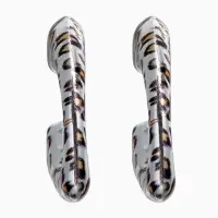 Серьги QF &laquo;Леопард&raquo;, набор 3 пары, цветной в серебре