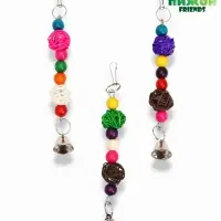 Игрушка для птиц "Гантели", 15 х 8 см, микс цветов