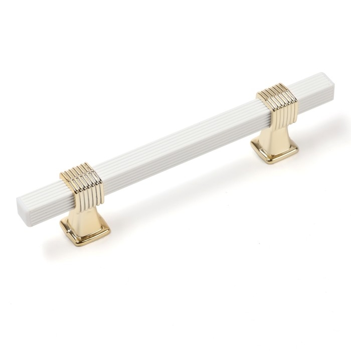 Ручка-скоба CAPPIO PK117, м/о 96 мм, цвет белый/золото Ручка-скоба CAPPIO PK117, м/о 96 мм, цвет белый/золото