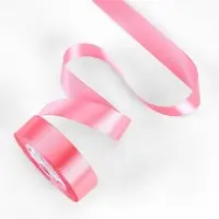 Лента атласная, 25 мм, 23&plusmn;1 м, насыщенно-розовая