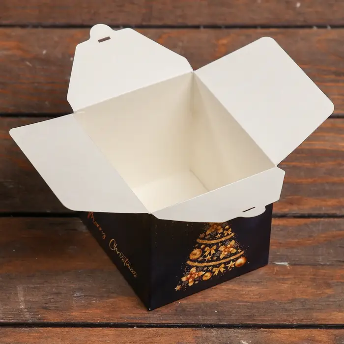 Коробка складная, подарочная новогодняя Merry christmas 10×10×10 см Коробка складная, подарочная новогодняя Merry christmas 10×10×10 см