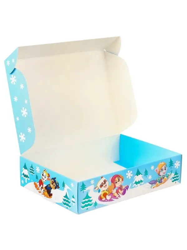 Коробка подарочная, «Весёлый Новый год», 21×15×5 см, Щенячий патруль Коробка подарочная, «Весёлый Новый год», 21×15×5 см, Щенячий патруль