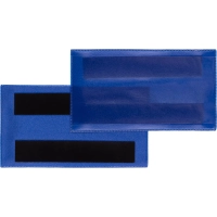 Карман для маркировки магнитный синий 113x53 мм горизонатльный (10шт/уп)