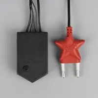 Гирлянда &laquo;Бахрома&raquo; 3&times;0.5 м, IP20, тёмная нить, 80 LED, свечение синее, 8 режимов, 220 В