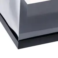 Коробка для цветов с вазой и PVC окнами, складная, 16&times;23&times;16 см, чёрный