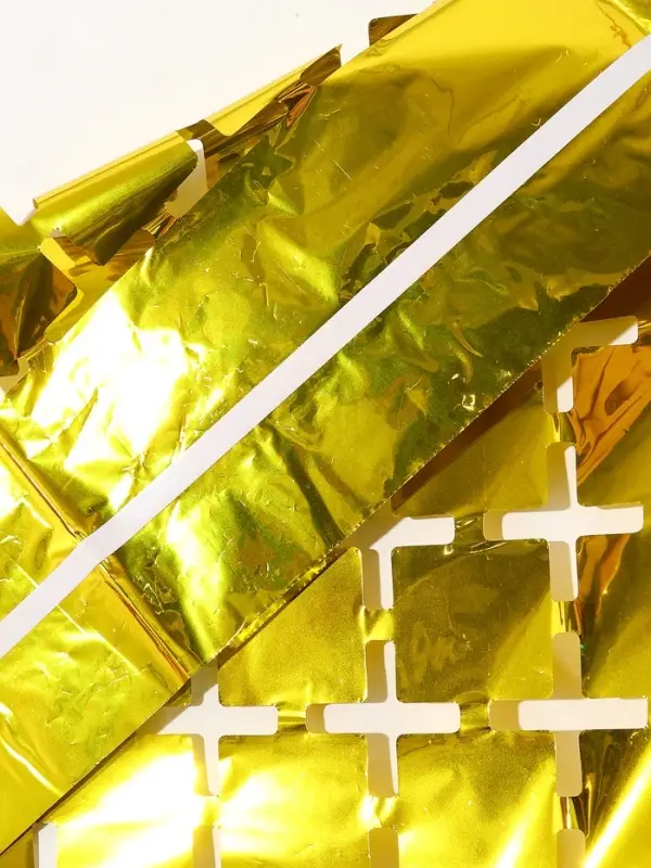 Занавес для фотозоны &laquo;Квадраты&raquo; цвет золотой 1*2 м