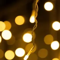 Гирлянда &laquo;Бахрома&raquo; 50&times;0.7 м, IP44, УМС, белая нить, 900 LED, свечение тёплое белое, 220 В