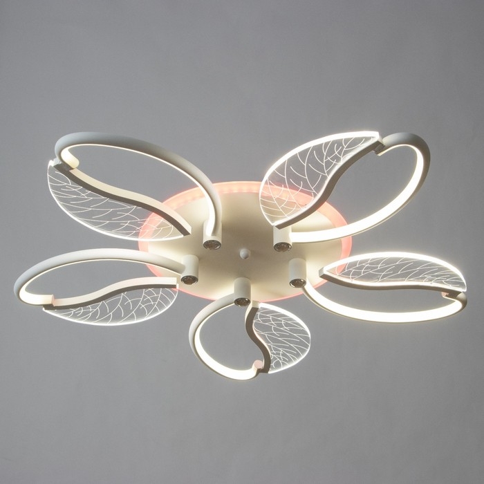 Люстра Люстра "Астрид" 5хLED 110Вт 3000-6000К RGB белый 65х65х8см