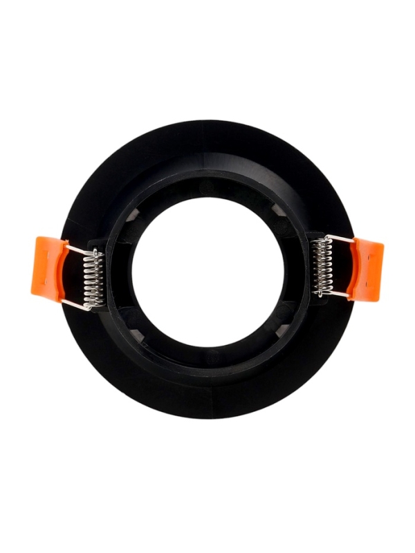 Светильник встраиваемый под лампу MR16, круг, пластик, черный Светильник встраиваемый под лампу MR16, круг, пластик, черный