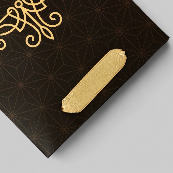 Пакет подарочный ламинированный под бутылку, Пакет подарочный ламинированный под бутылку,"Настоящему мужчине",13 × 32 × 11,3 см