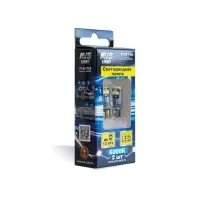 T143 T10/белый/ (W2.1x9.5d) CANBUS 6SMD 3030 12-24V 3W коробка 2 шт.