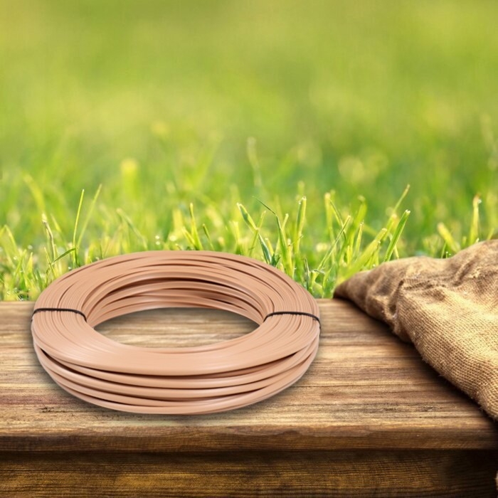 Ротанг искусственный гладкий 8 мм 100 м полумесяц (бежевый) Ротанг искусственный гладкий 8 мм 100 м полумесяц (бежевый)