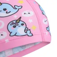 Шапочка для плавания детская ONLYTOP &laquo;Нарвалы&raquo;, тканевая, обхват 46-52 см