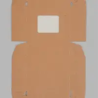 Контейнер навынос, с окном, крафт, 10&times;8&times;3.5 см
