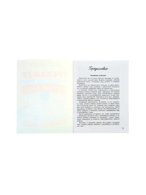 Тренажер по чистописанию. Русский язык, 1 класс, Субботина Е.А. 2025