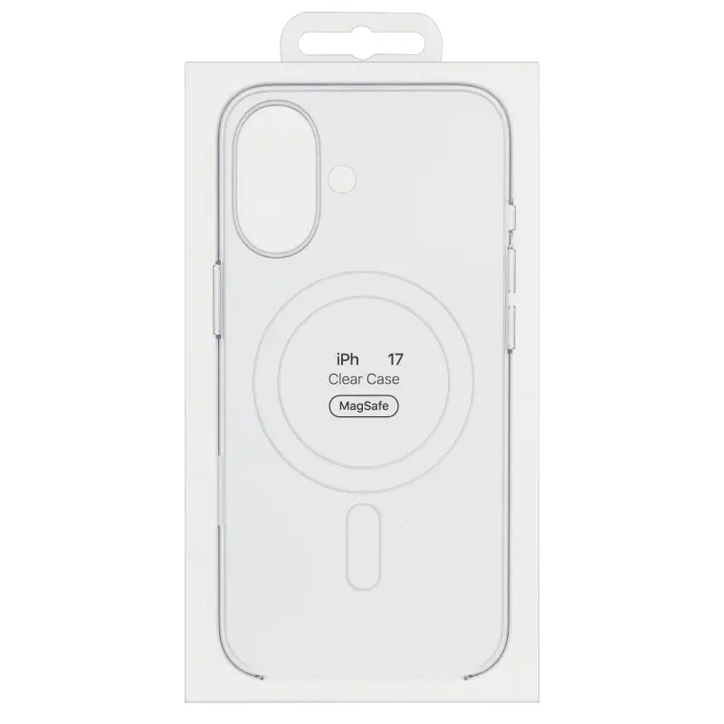 Чехол для iPhone 17 Clear Case PC (MagSafe + анимация NFC) ORG