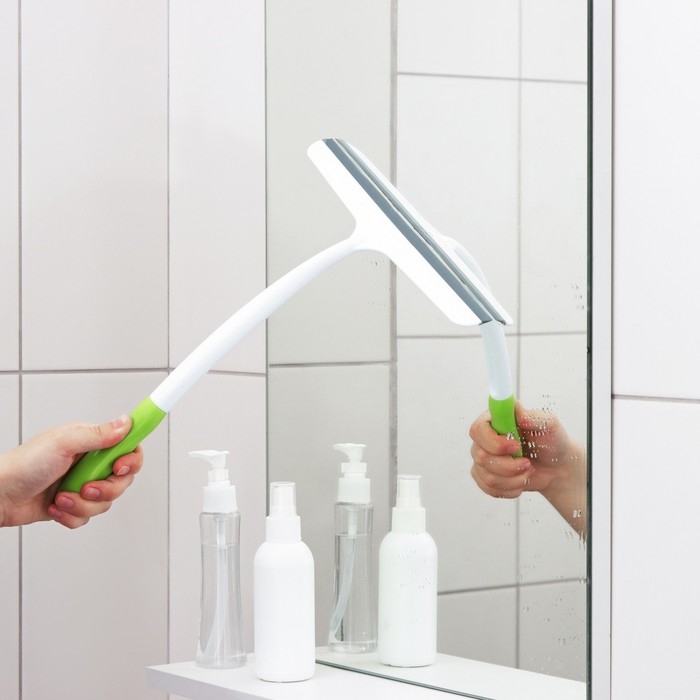 Водосгон Доляна Green day с удлиненной анатомической ручкой, 24×34,5 см Водосгон Доляна Green day с удлиненной анатомической ручкой, 24×34,5 см