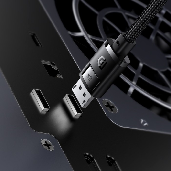 Кабель видео Baseus, HDMI(m)-HDMI(m), 8KHDMI  - 8KHDMI, 8K@60Hz, 1.5 м, черный Кабель видео Baseus, HDMI(m)-HDMI(m), 8KHDMI  - 8KHDMI, 8K@60Hz, 1.5 м, черный