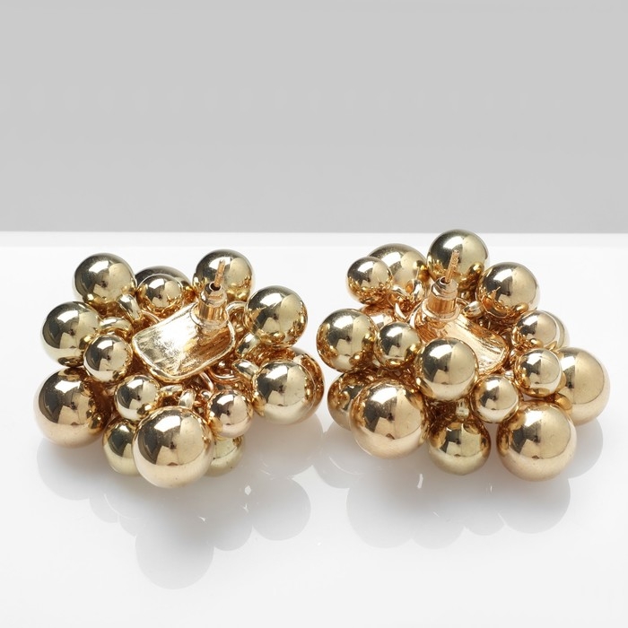 Серьги металл «Молекула», цвет золото Серьги металл «Молекула», цвет золото