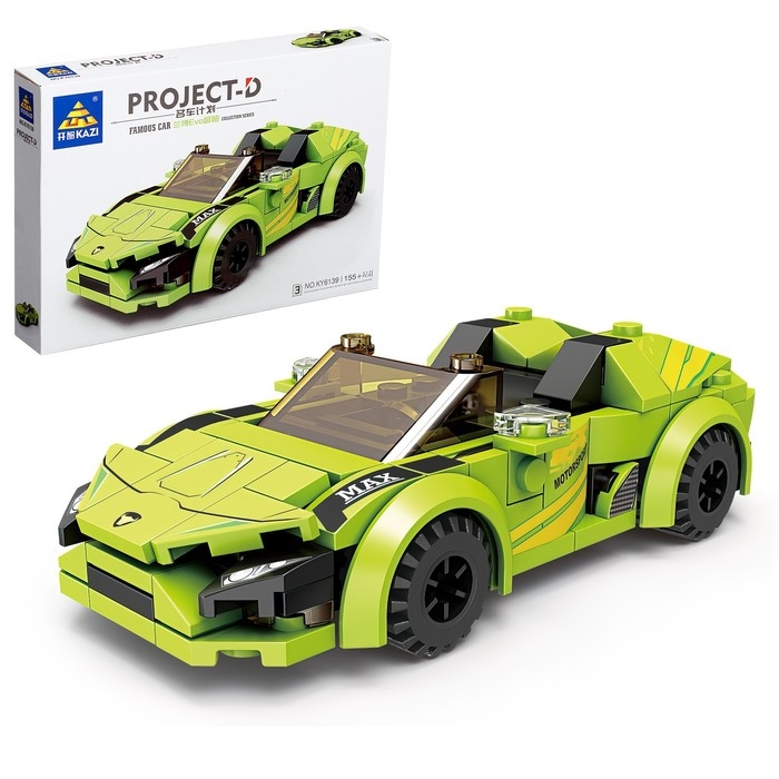 Конструктор &laquo;Гонка. Спорткар&raquo;, 155 деталей