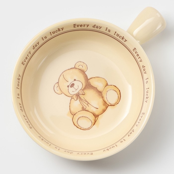 Кокотница керамическая «Мишка», 550 мл, цвет бежевый Кокотница керамическая «Мишка», 550 мл, цвет бежевый