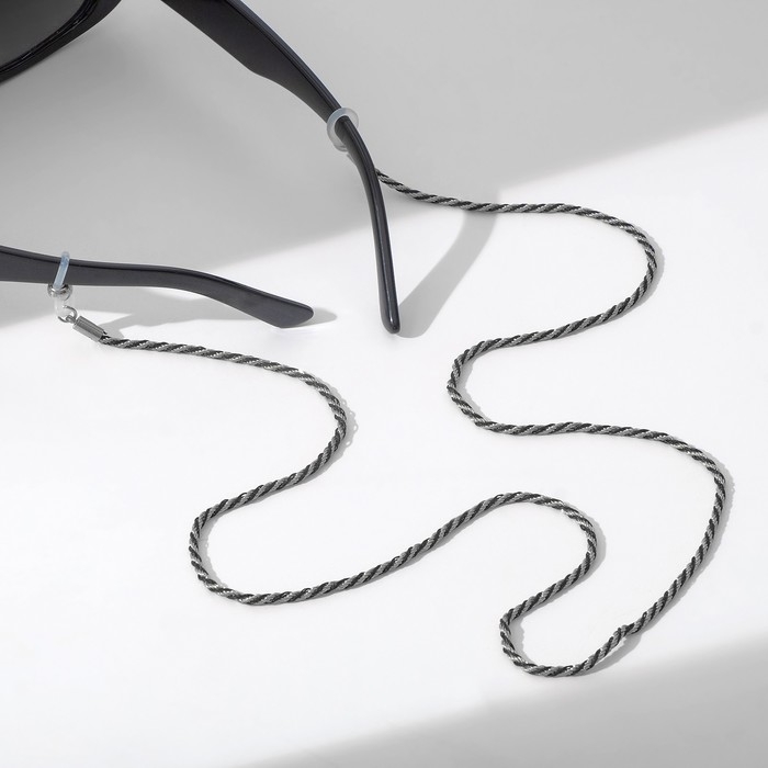 Цепочка для очков «Эстетика» №32, цвет чёрно-серебристый, 70 см Цепочка для очков «Эстетика» №32, цвет чёрно-серебристый, 70 см