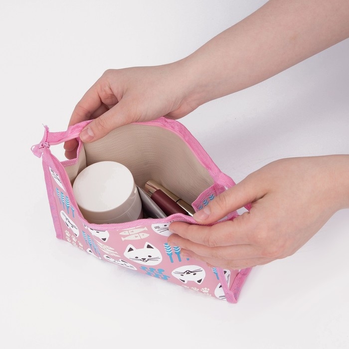 Косметичка на молнии, цвет розовый Косметичка на молнии, цвет розовый