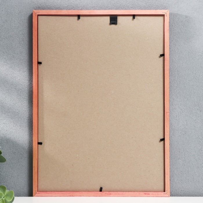 Фоторамка сосна с14 №1 вишня 25х35 см (пластиковый экран) Фоторамка сосна с14 №1 вишня 25х35 см (пластиковый экран)