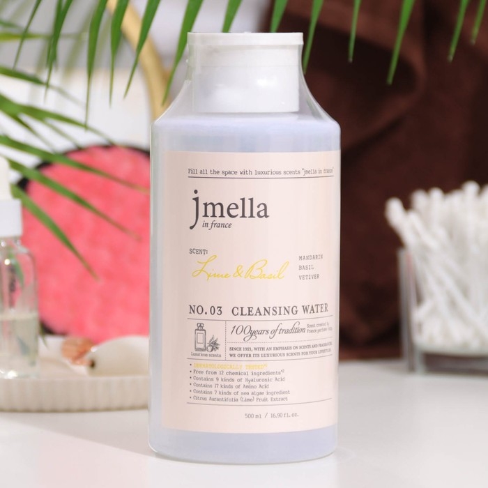 Очищающая вода Jmella Очищающая вода Jmella "Лайм и базилик" 500 мл.