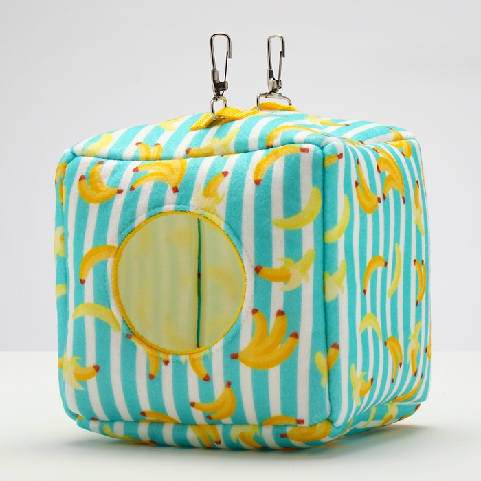 Подвесной домик-кубик Подвесной домик-кубик "Бананы", 17 х 17 х17 см