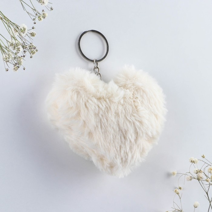 Брелок для ключей пушистик, детский, сердечко &laquo;Ты моя радость&raquo;, 9 х 10 см