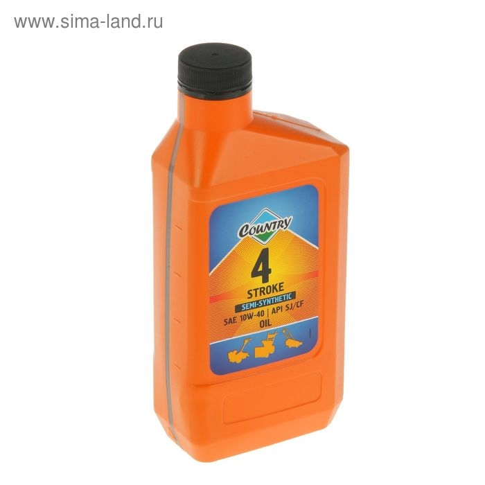 Масло четырехтактное Country полусинтетическое SAE 10w40 SJ/CF, 0.6 л Масло четырехтактное Country полусинтетическое SAE 10w40 SJ/CF, 0.6 л