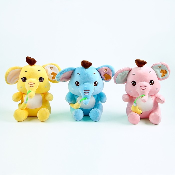 Мягкая игрушка «Слоник с бананом», цвета МИКС