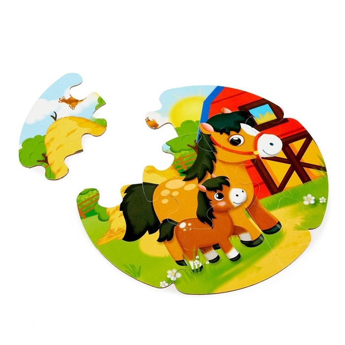 Пазлы-лото «Логика», двухсторонние, 5 пазлов, 30 деталей Пазлы-лото «Логика», двухсторонние, 5 пазлов, 30 деталей