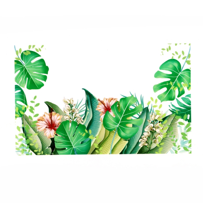 Наклейка 3Д интерьерная Папоротник 90*60см Наклейка 3Д интерьерная Папоротник 90*60см