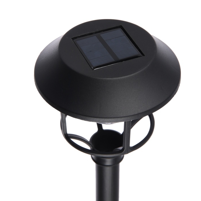 Светильник на солнечной бат. Светильник на солнечной бат. "Еврогарант", "Фонарь диско" 12x44 см, IP44, 6LED, 2 реж., RGB