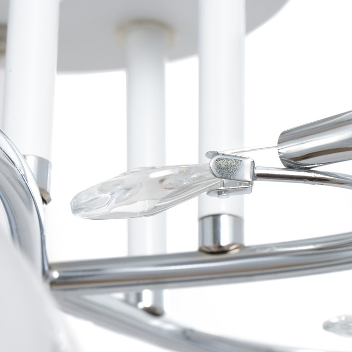 Люстра Люстра "Авиталь" 5хЕ27 40Вт бело-хромовый 58х58х27 см BayerLux