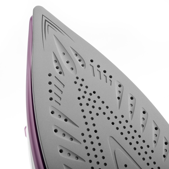 Утюг BRAYER 4006BR, 2400 Вт, 280 мл, керамическая подошва, 25 г/мин, 280 мл, бело-розовый