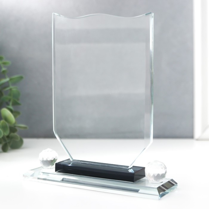 Сувенир стекло "Стела наградная" 17х12х4 см