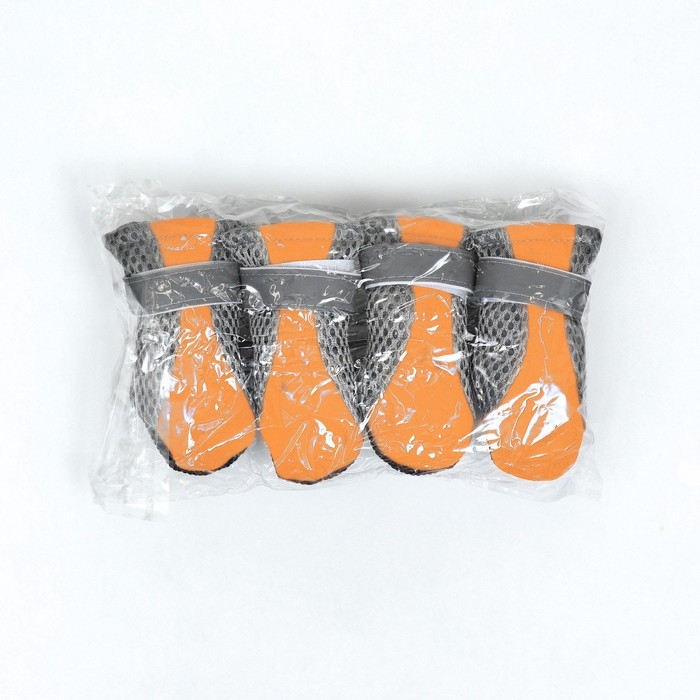 Ботинки для собак Ботинки для собак "Комфорт +", размер M (4, 5 х 3, 6 см), оранжевые