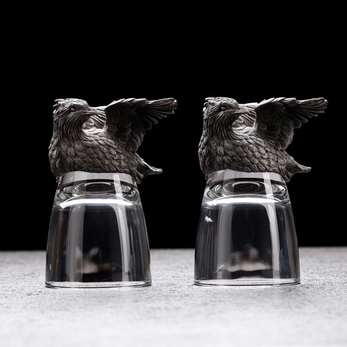 Набор из 2-х стопок-перевертышей Набор из 2-х стопок-перевертышей "Куропатка", d=4.5см h=8.5см