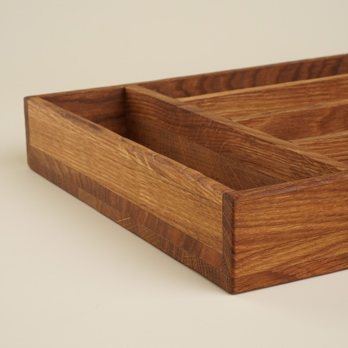 Ящик из натурального дуба для столовых приборов Sima-Land Home, 34×25×5 см Ящик из натурального дуба для столовых приборов Sima-Land Home, 34×25×5 см