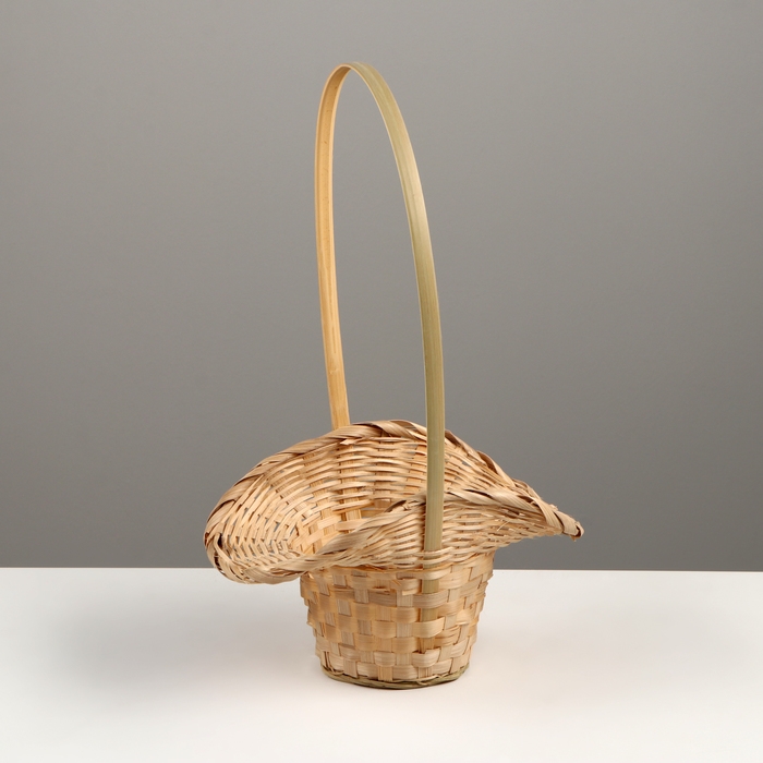 Корзина плетёная,D21/13 x H14/29см, бамбук, натуральный Корзина плетёная,D21/13 x H14/29см, бамбук, натуральный