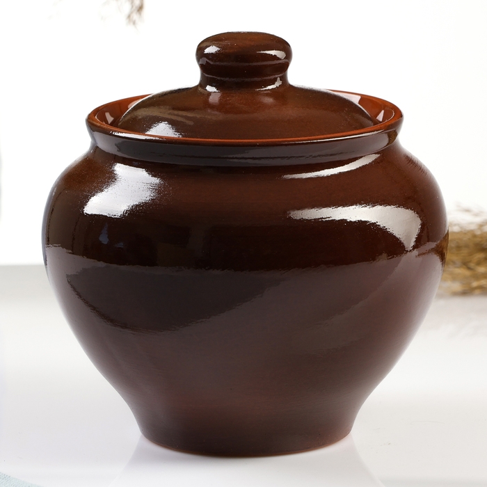 Набор горшков  Набор горшков "Подарочный с ухватом" 4х0,7л / 27х21х13см, былина