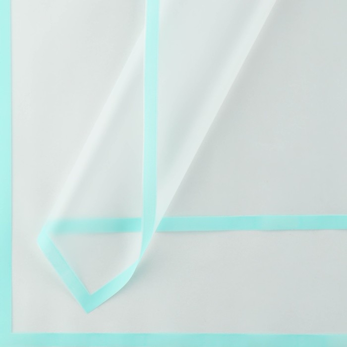 Плёнка для цветов упаковочная матовая «Кайма», тиффани, 0.5 х 9 м Плёнка для цветов упаковочная матовая «Кайма», тиффани, 0.5 х 9 м