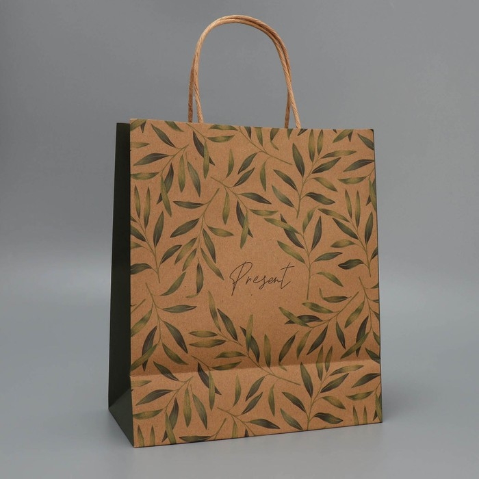 Пакет подарочный крафтовый, упаковка, «Подарок», ML 23 х 27 х 11.5 см Пакет подарочный крафтовый, упаковка, «Подарок», ML 23 х 27 х 11.5 см